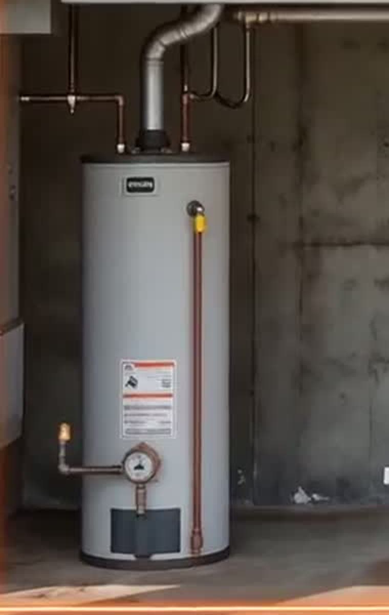 Water heater: age not visible